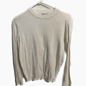 Slim White Zara Sweater Size M Off-White Beige